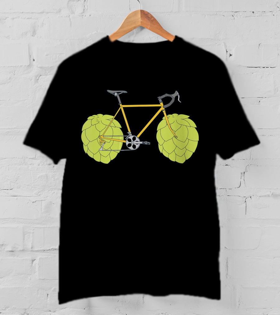 Hop Bike Beer Bicycle Cycle With Hops Wheels T-Shirt