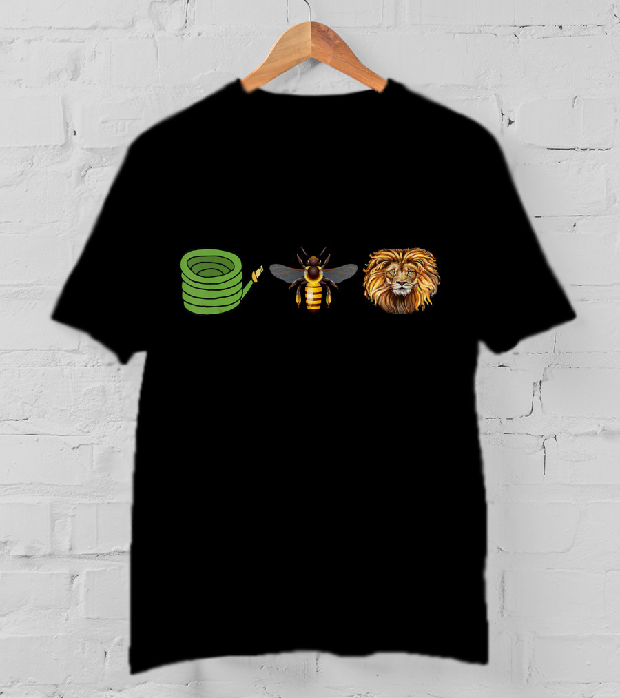 Hose Bee Lion Mane Emoji Sequence T-Shirt