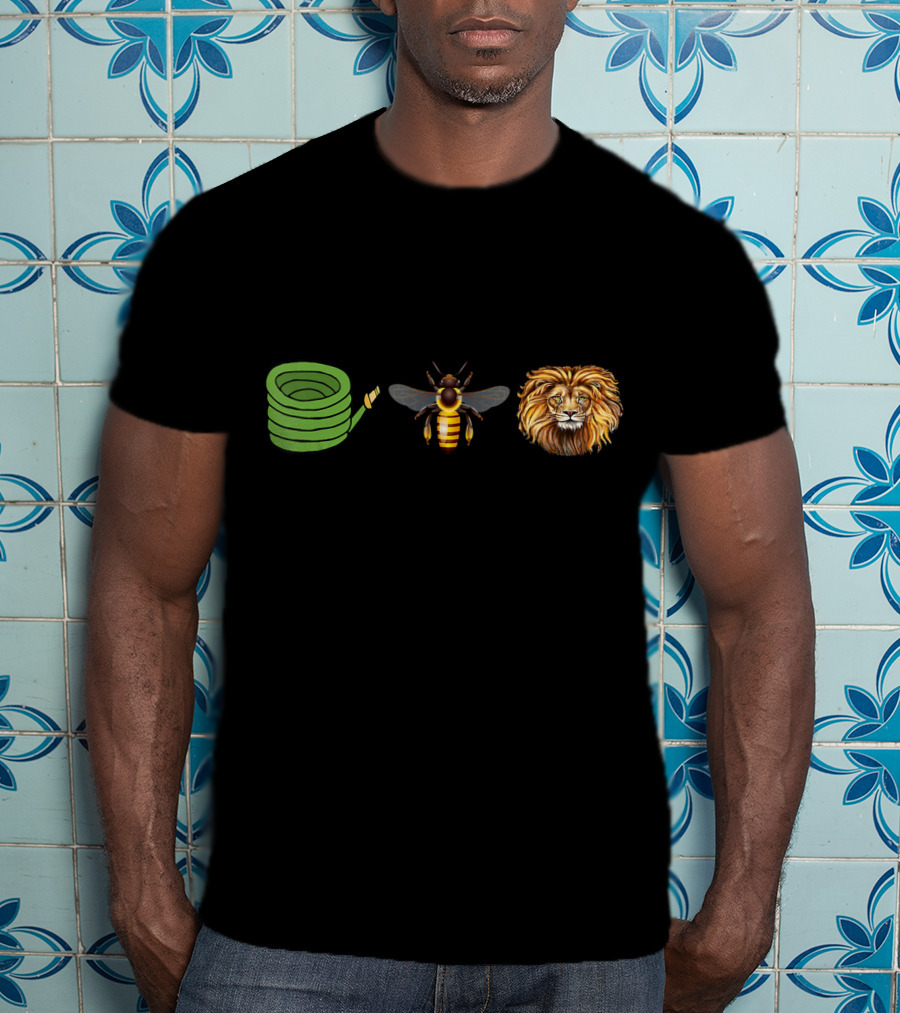 Hose Bee Lion Mane Emoji Sequence T-Shirt