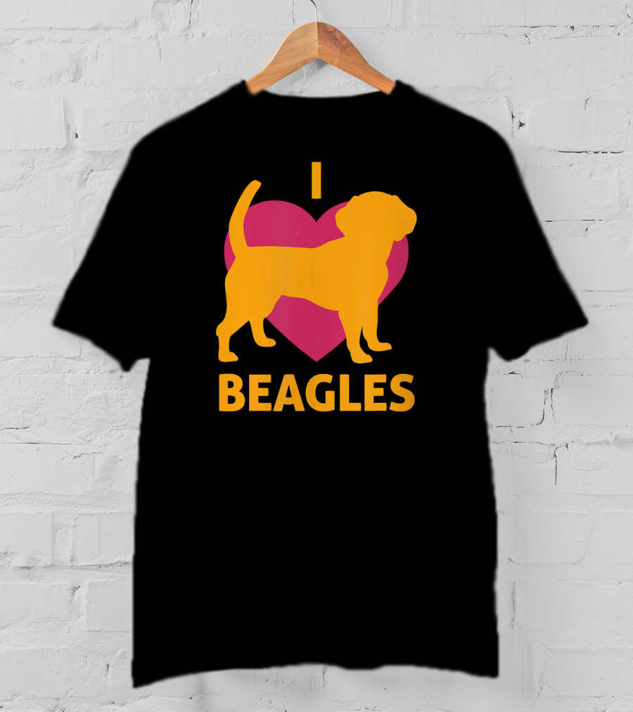 I Heart Beagles Love Pet Lover Animal BEAGLE T-Shirt