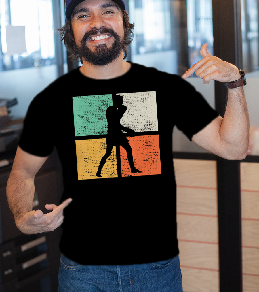 Vintage Boxing Boxer Silhouette Club T-Shirt