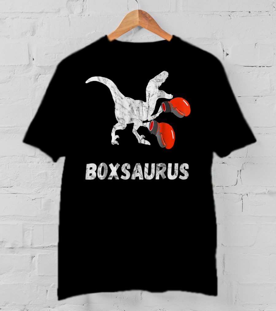Boxsaurus Dinosaur Boxing Gloves MMA T-Shirt