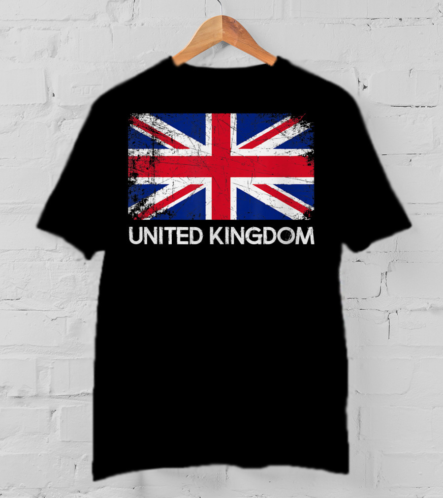 British Flag Vintage United Kingdom T-Shirt