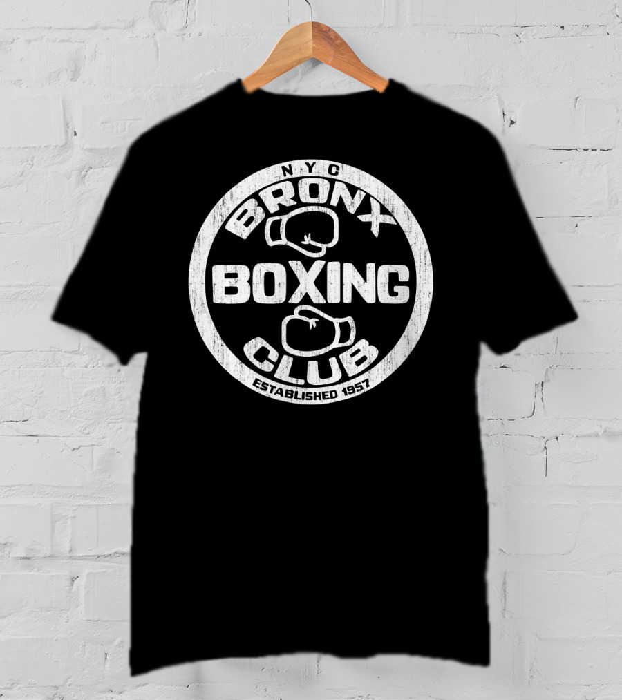 Bronx Boxing Club NYC Established 1957 Squared Circle T-Shirt