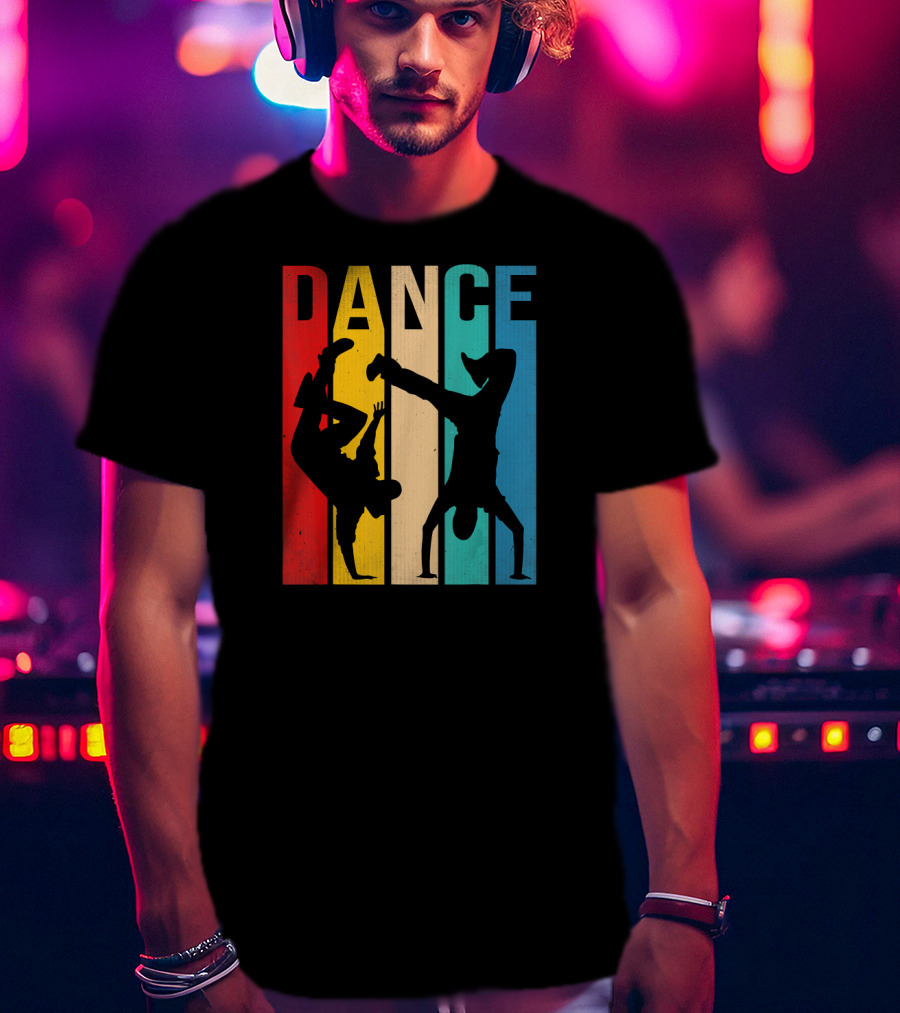 Breakdancing B Boy Dance Colorful T-Shirt
