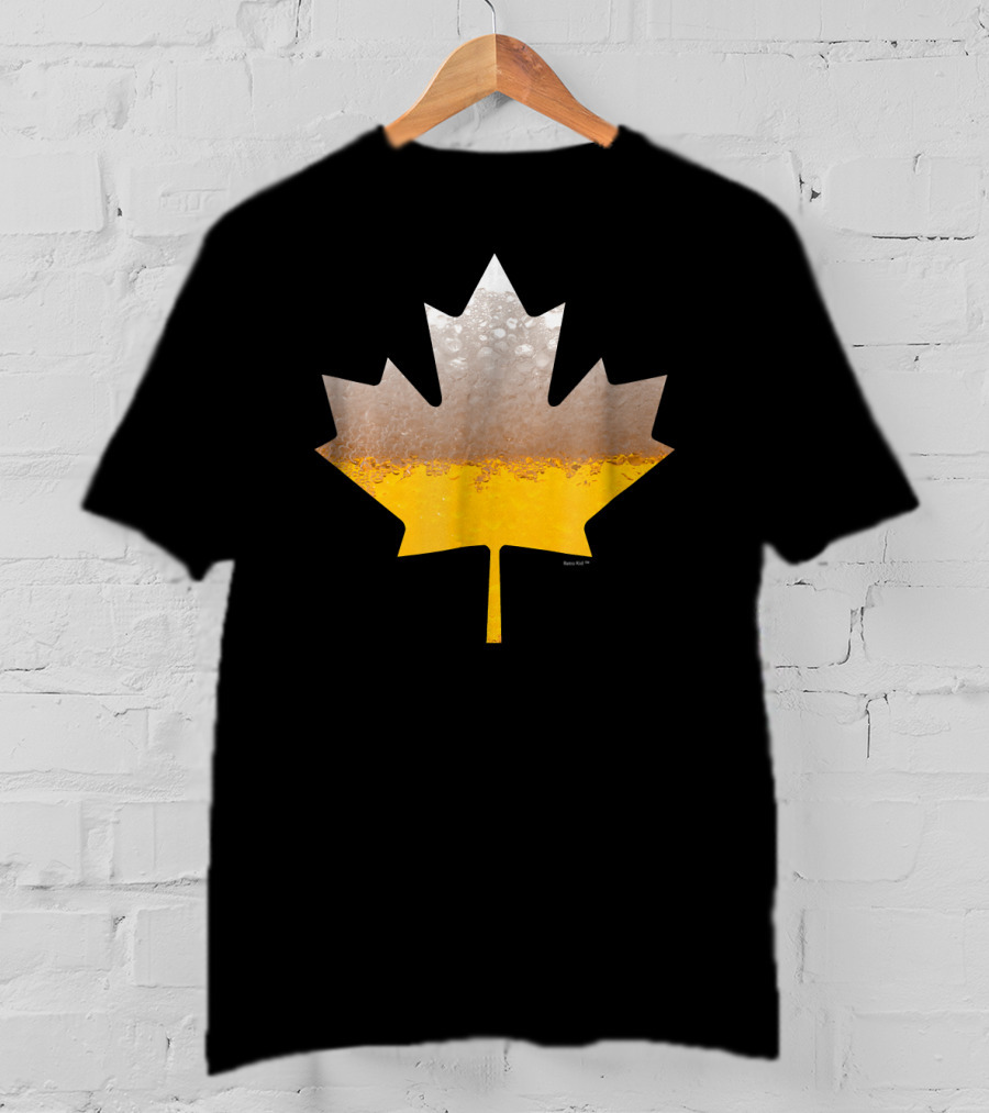 Canada Flag Brewmaster Craft Beer Maple Leaf T-Shirt