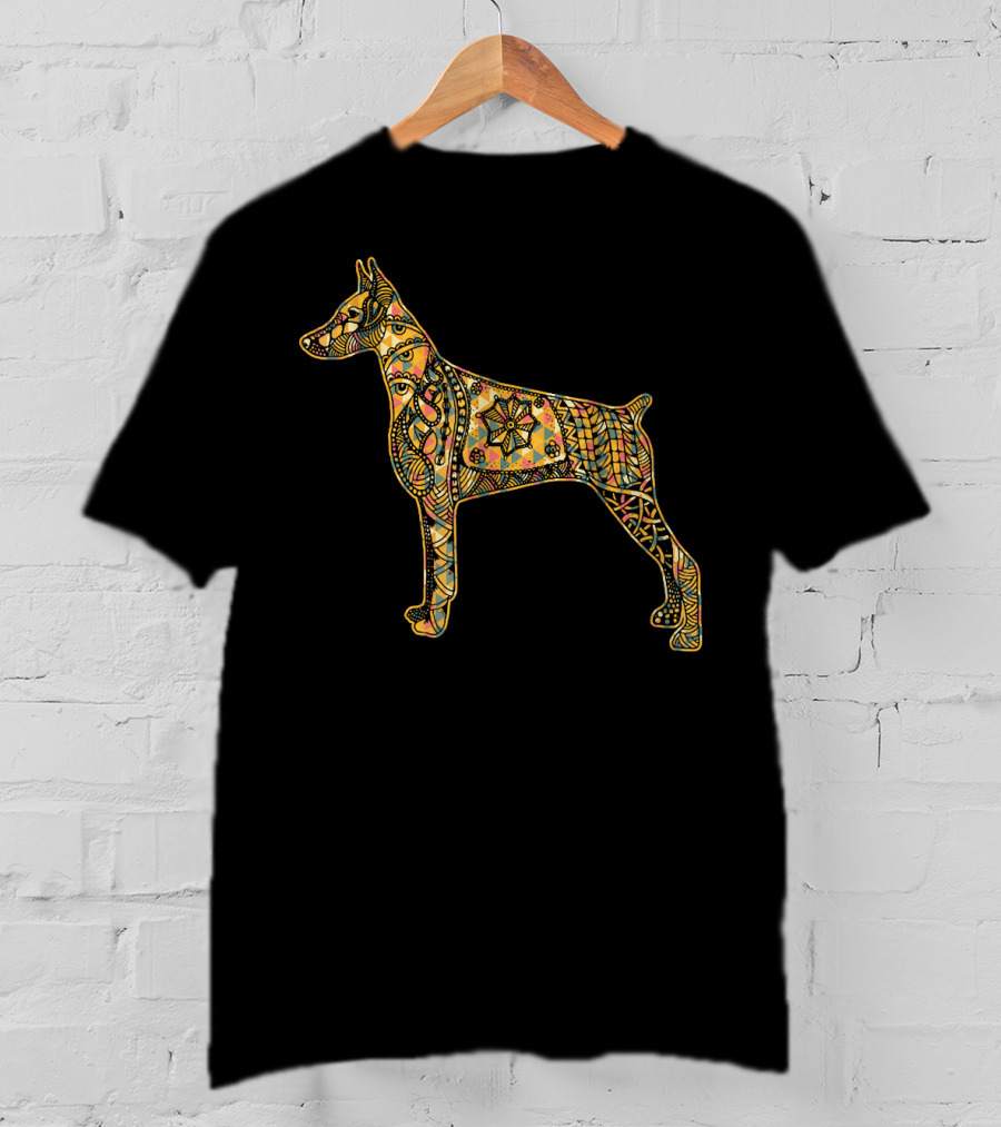 Doberman Pinscher Mandala T-Shirt