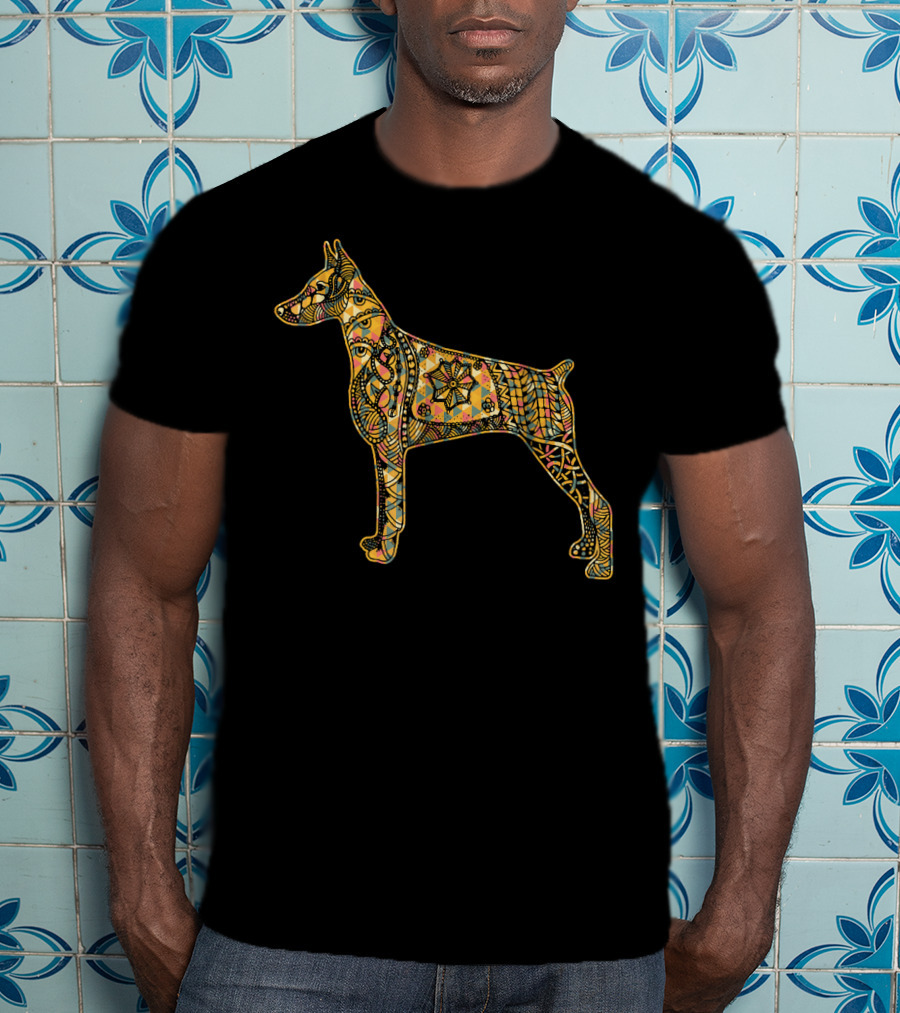 Doberman Pinscher Mandala T-Shirt
