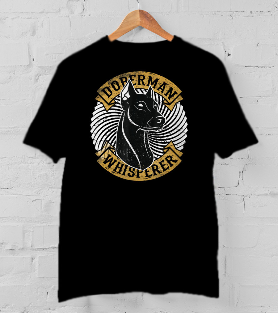 Doberman Whisperer Dog Trainer Spiral T-Shirt