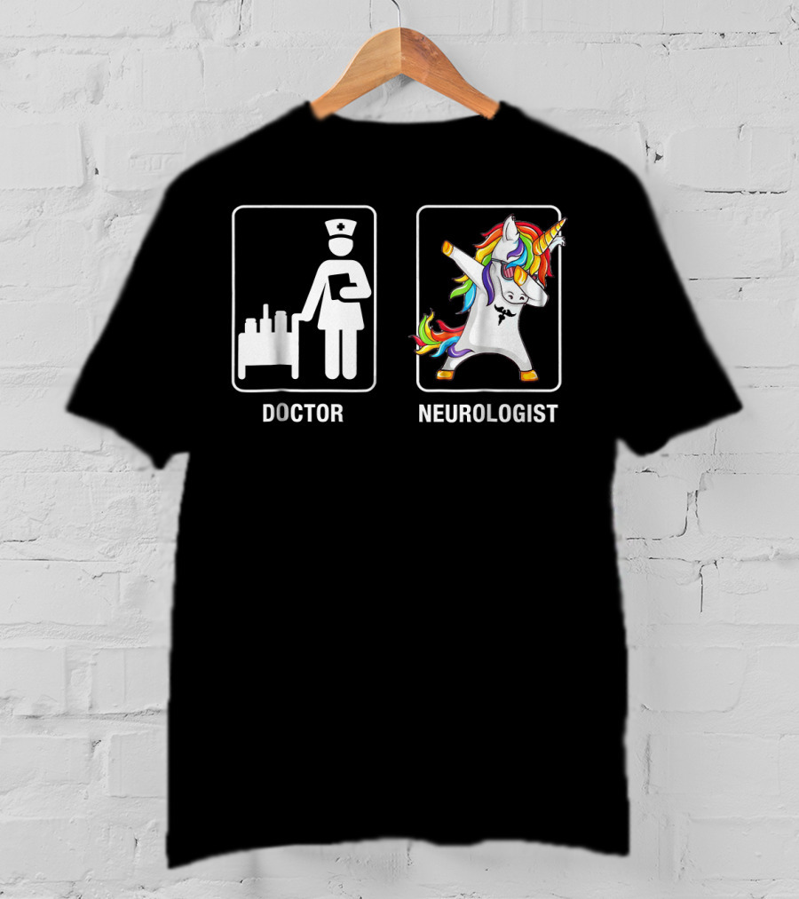 Doctor Neurologist Unicorn Dabbing T-Shirt