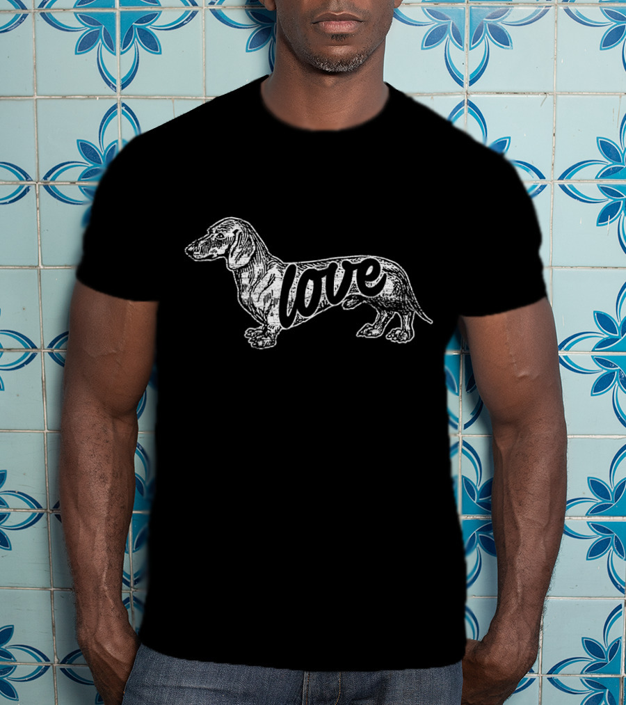 Dog Breeder Idea Dachshund Love T-Shirt
