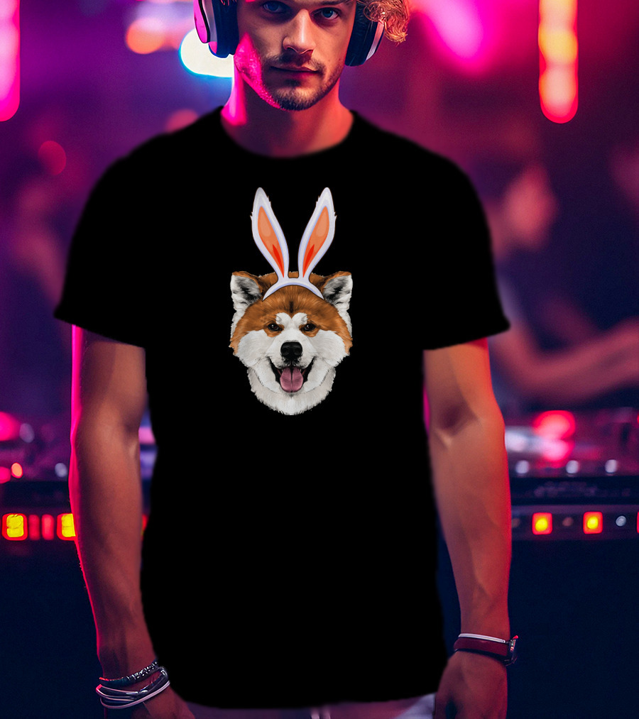 Akita Easter Bunny Akita Dog Lover Swe Funny Canine T-Shirt