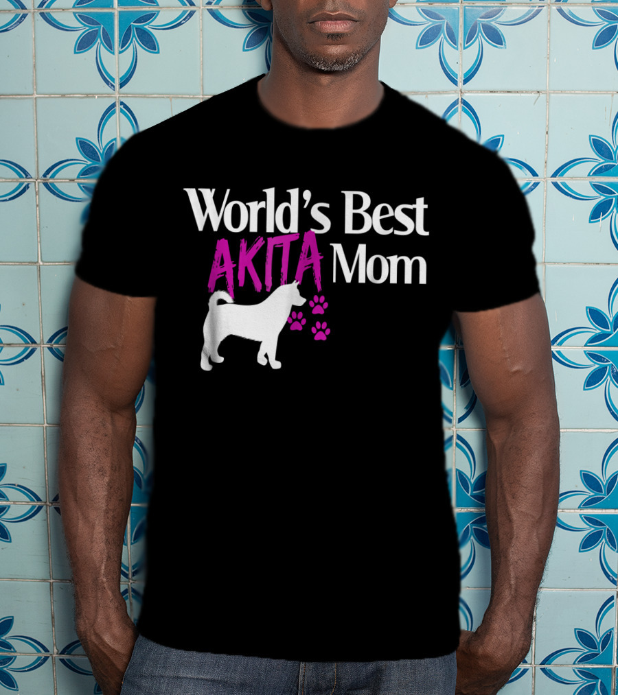 World's Best Akita Mom T-Shirt