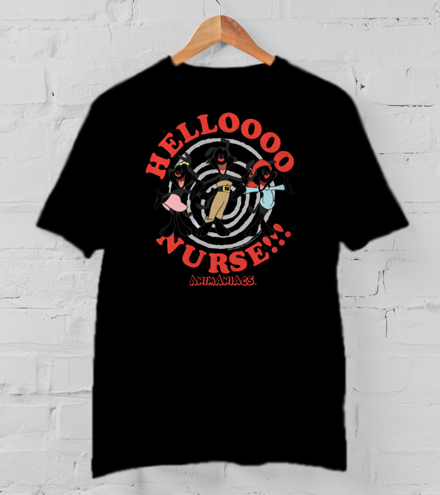 Animaniacs Helloooo Nurse Spiraling Characters T-Shirt
