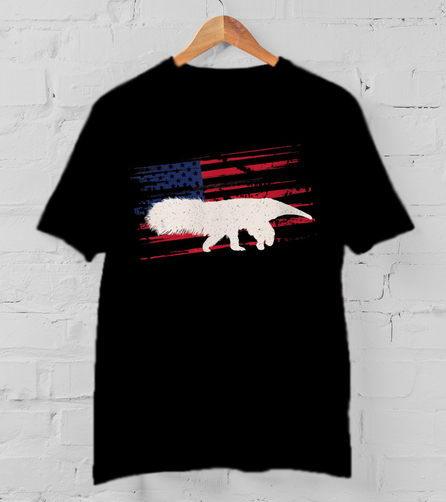 Anteater American Flag Ant Bear Patriot T-Shirt