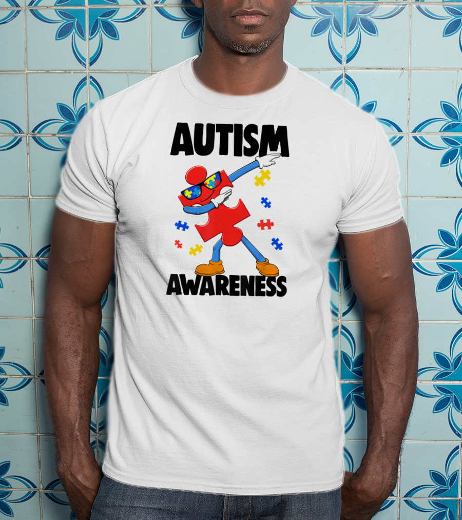 Autism Awareness Puzzle Piece Dance T-Shirt