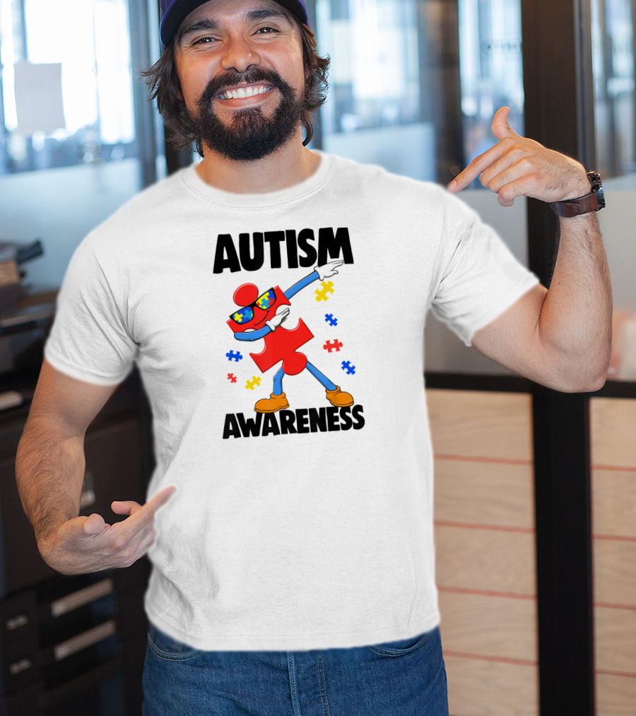 Autism Awareness Puzzle Piece Dance T-Shirt