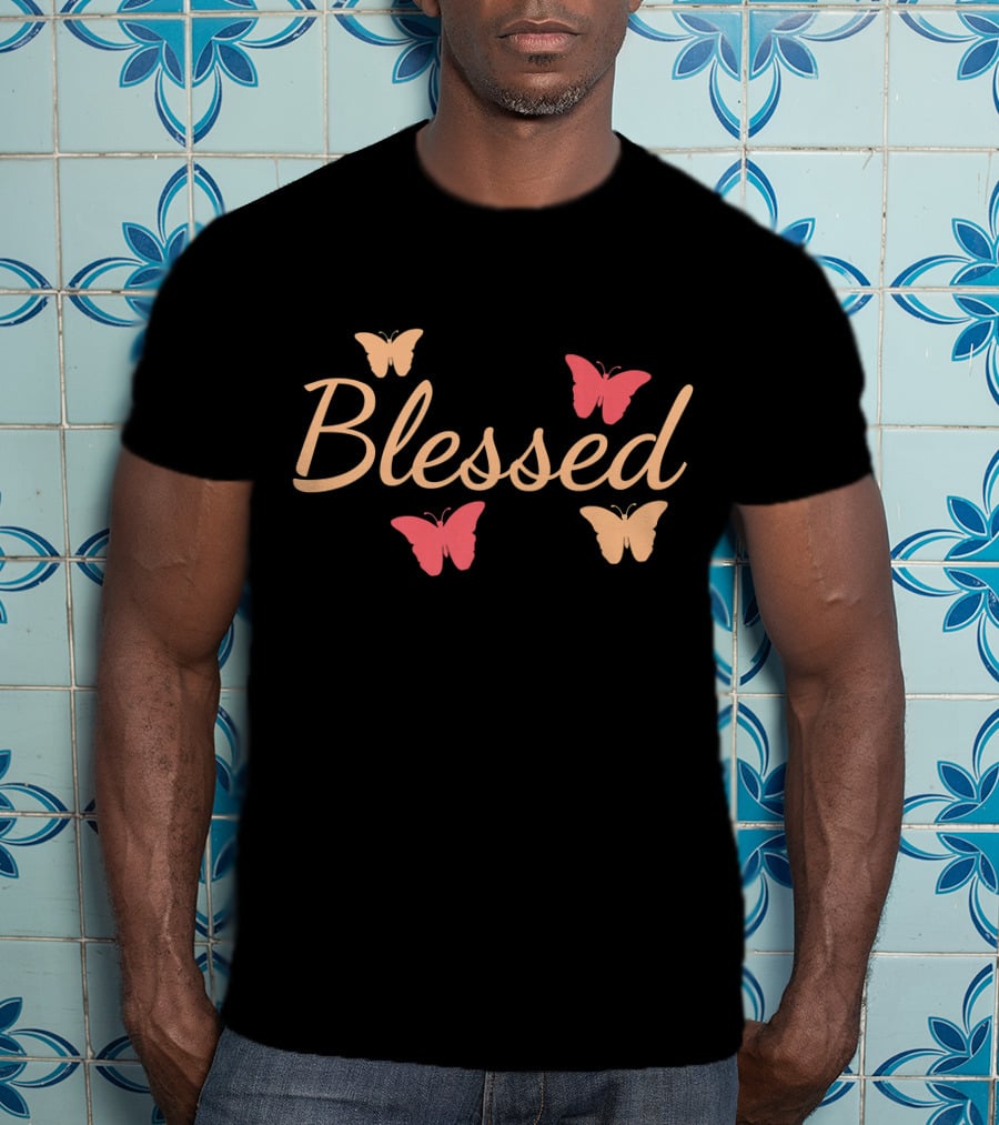 Blessed With Beautiful Butterflies T-Shirt
