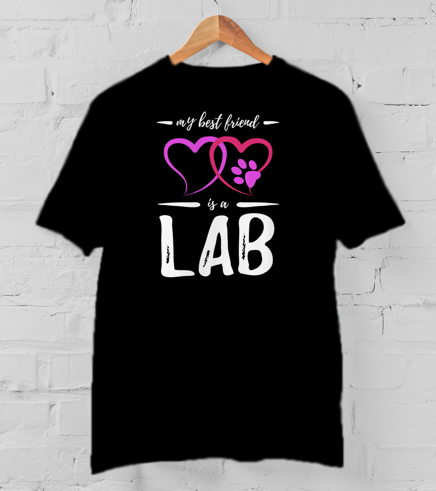 My Best Friend Is A Lab Funny Labra Dog T-Shirt