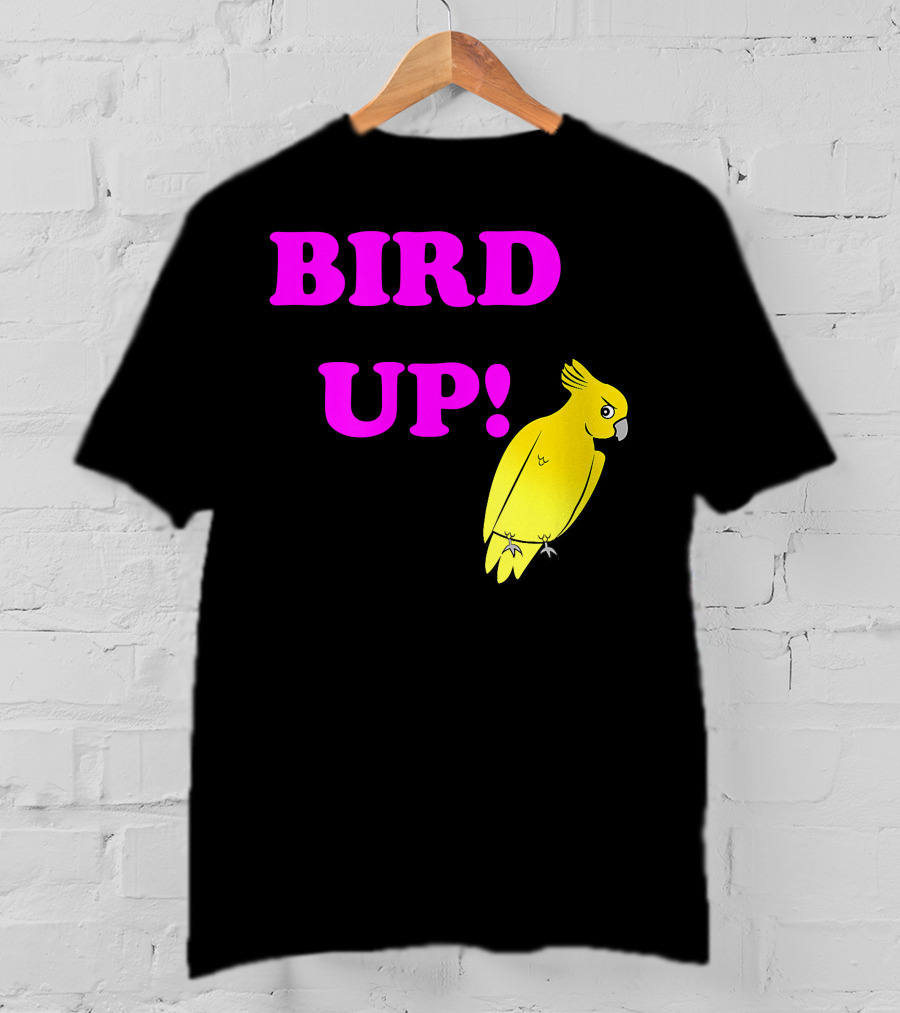 BIRD UP Yellow Parrot T-Shirt