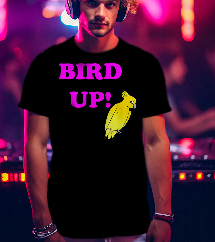 BIRD UP Yellow Parrot T-Shirt