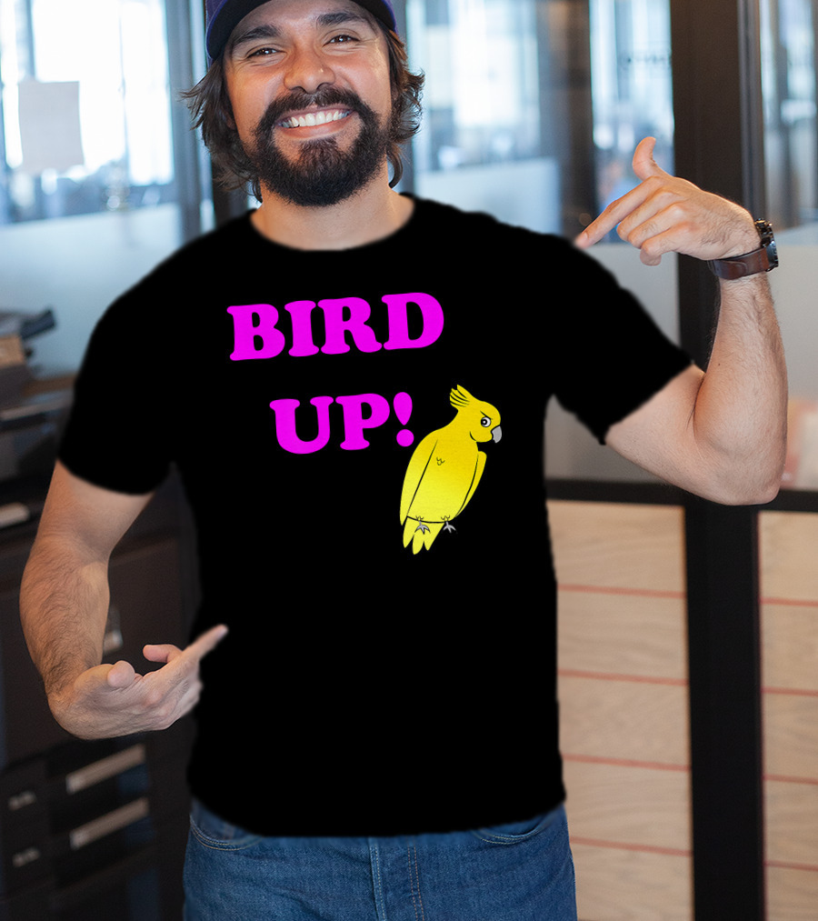 BIRD UP Yellow Parrot T-Shirt