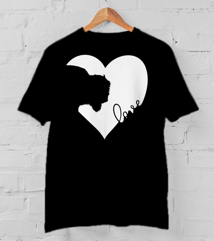 Bison Love Heart T-Shirt