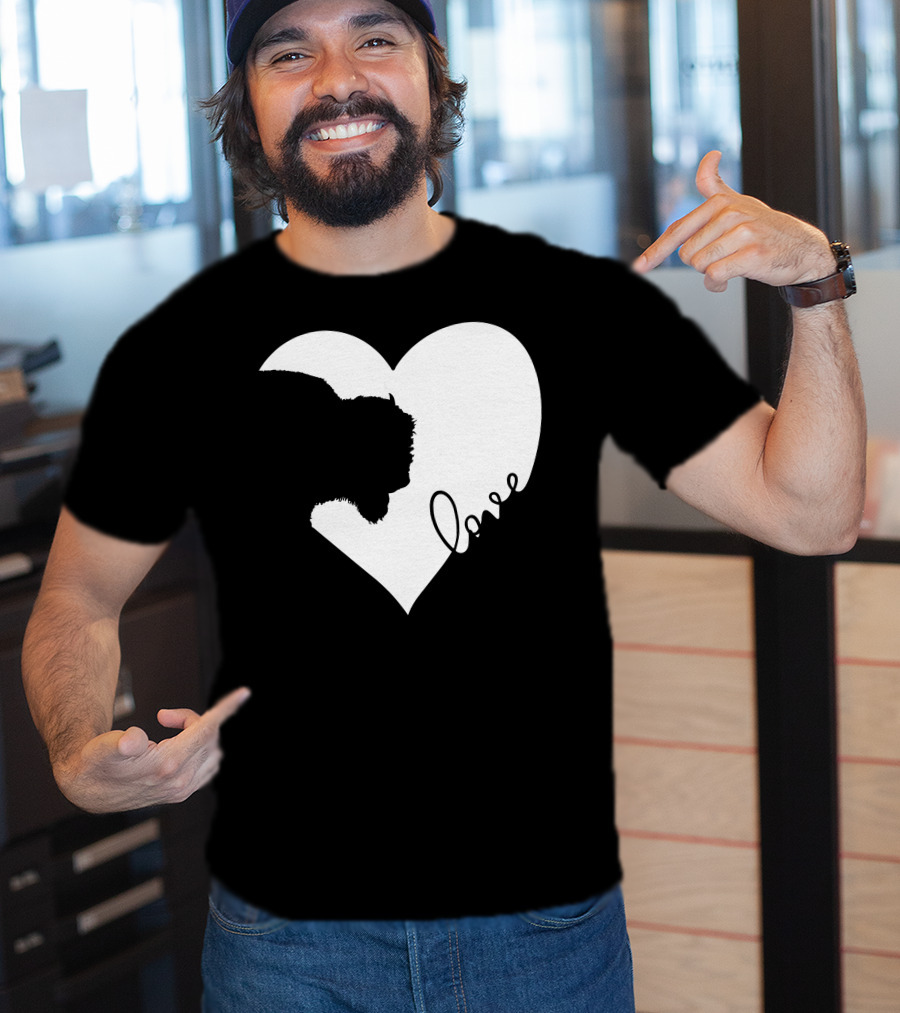 Bison Love Heart T-Shirt