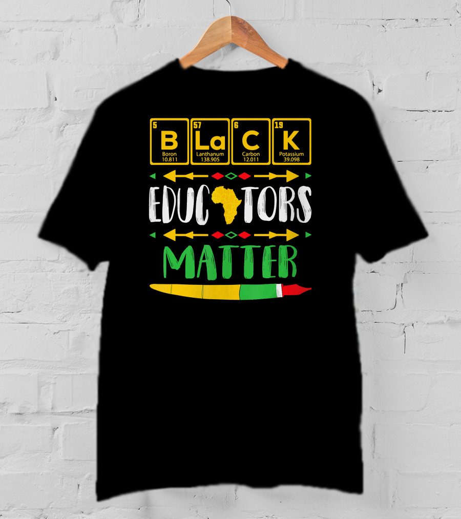 Black Educators Matter Africa Periodic Table T-Shirt