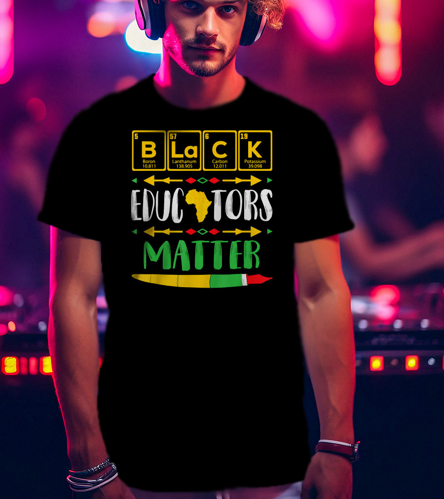 Black Educators Matter Africa Periodic Table T-Shirt