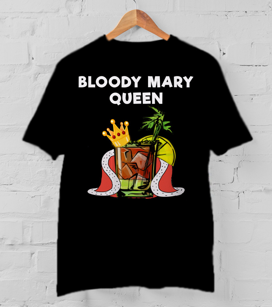 Bloody Mary Queen Drink With Crown And Lemon T-Shirt