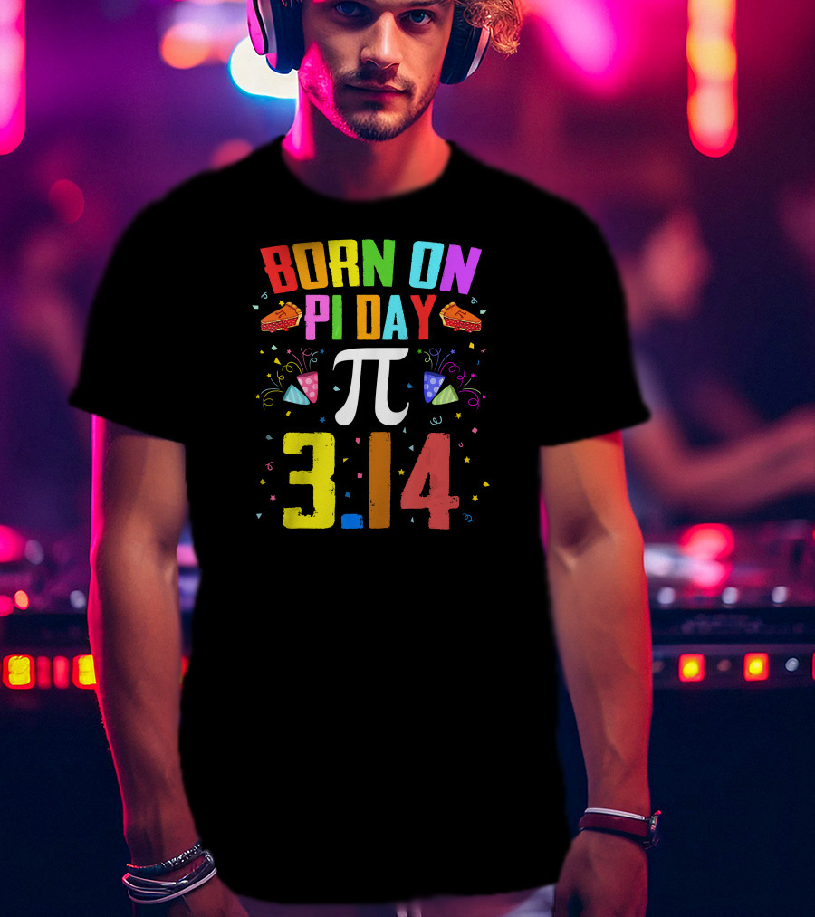Born On Pi Day 3.14 March 14 Birth T-Shirt