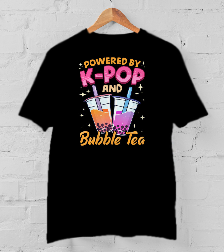 Bubble Tea Powered By K-POP And Music Lover Boba Kore T-Shirt