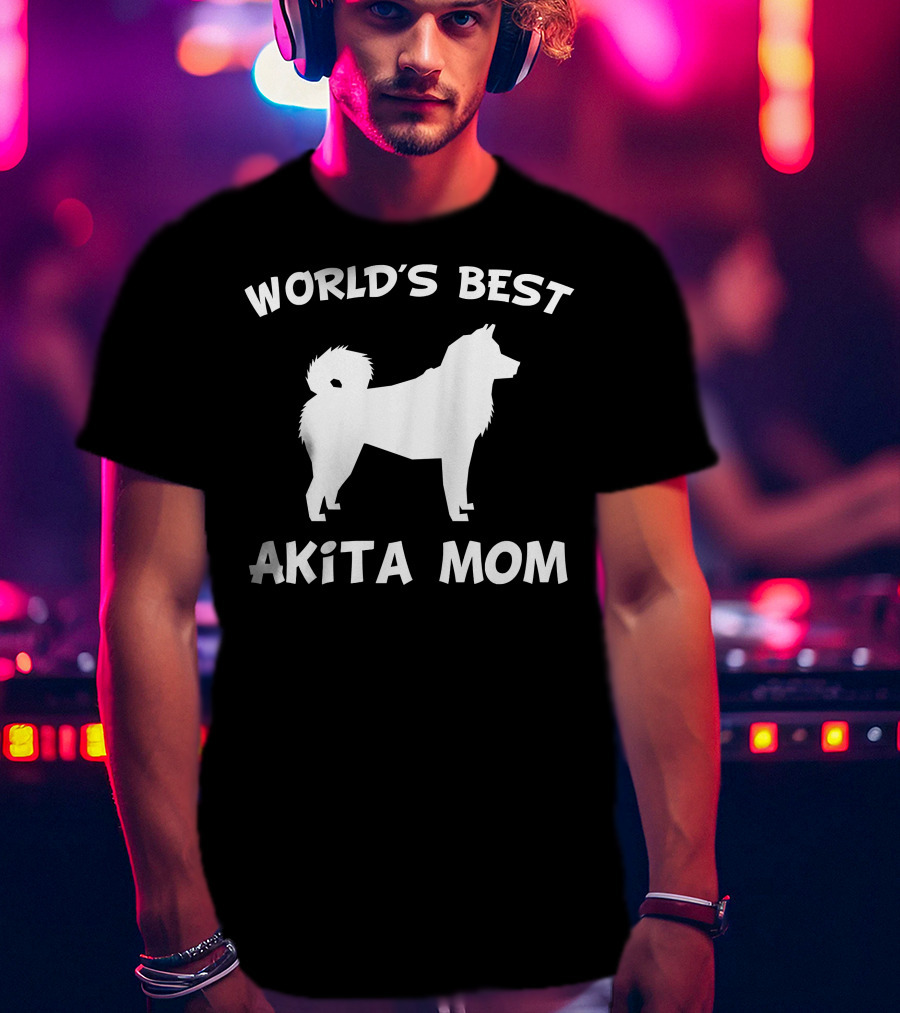 World's Best Akita Mom Dog Owner T-Shirt