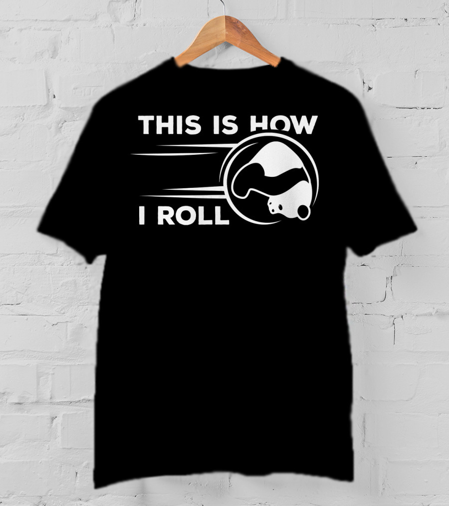 This Is How I Roll Funny Bowling Panda T-Shirt
