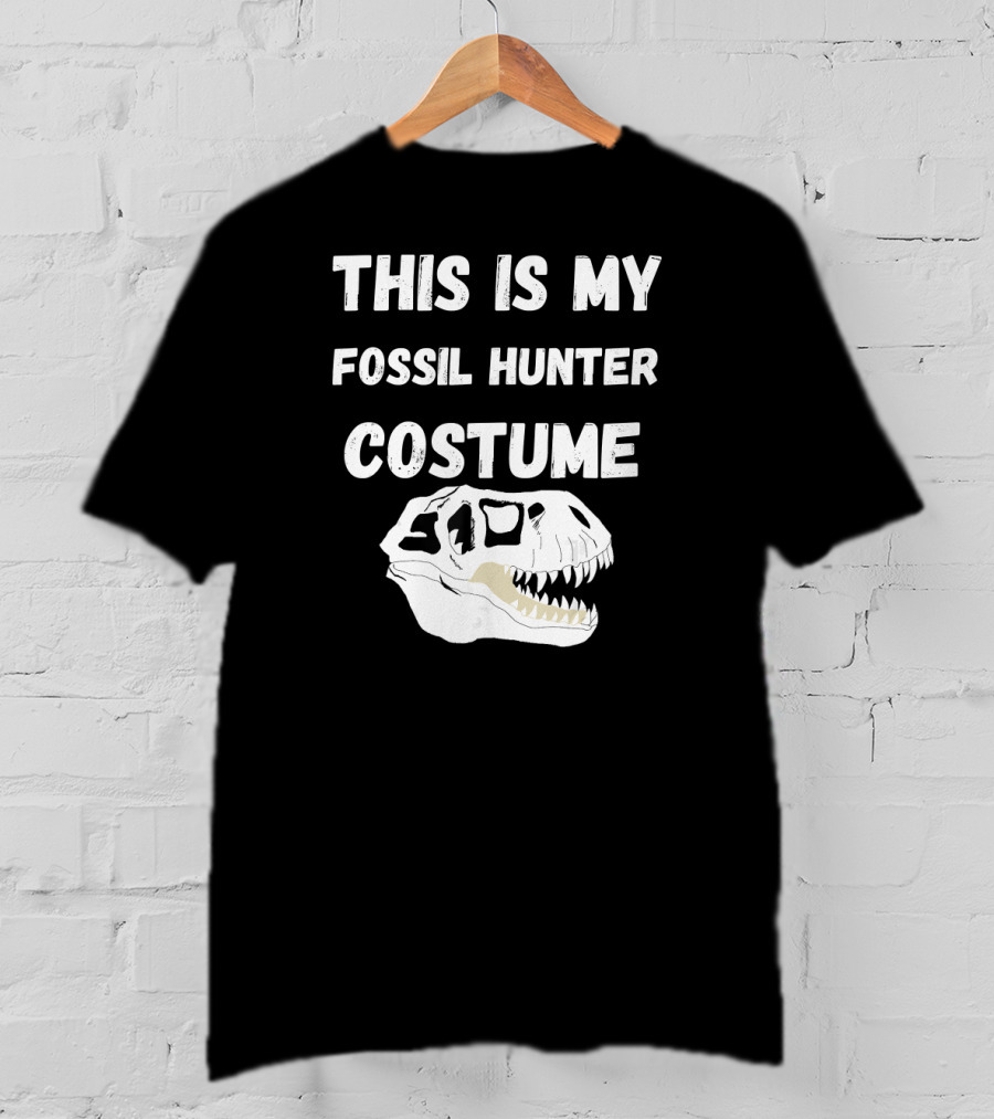 This Is My Fossil Hunter Costume Dinosaur Skull T-Shirt