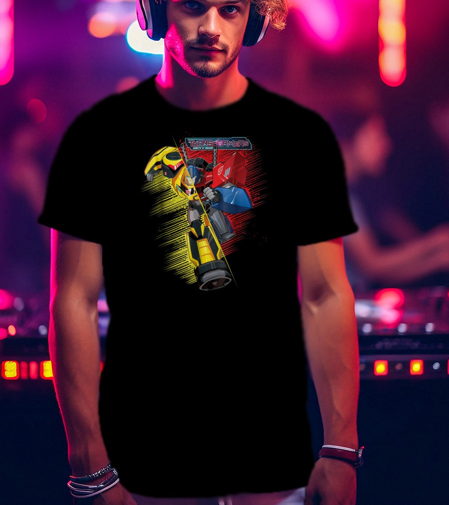Transformers Bumblebee And Optimus Prime Energon Battle T-Shirt