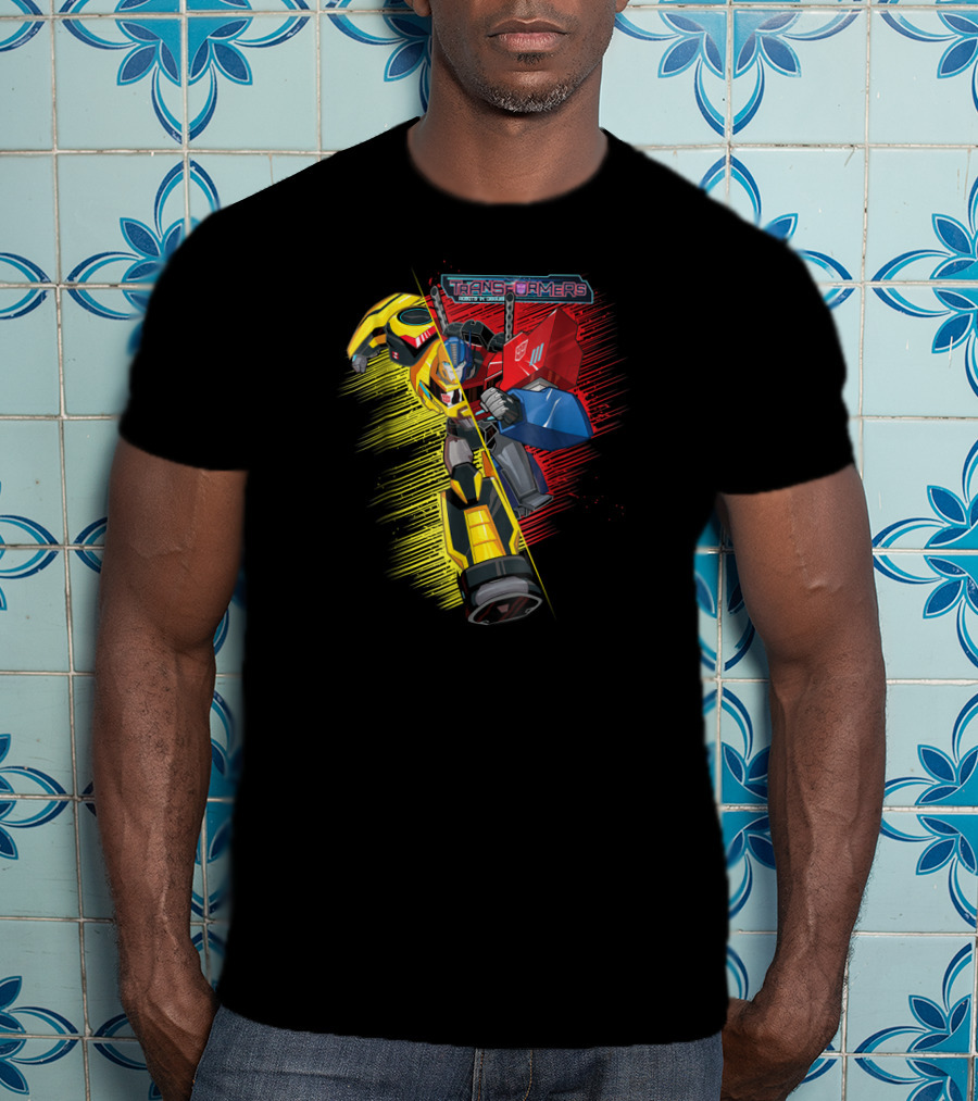 Transformers Bumblebee And Optimus Prime Energon Battle T-Shirt