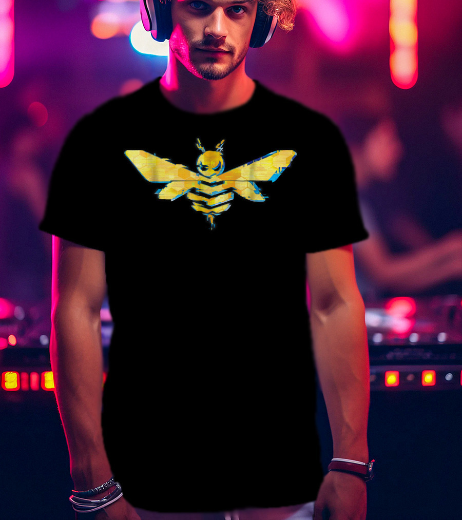Transformers Bumblebee Movie Hexagon Patterned Bee T-Shirt
