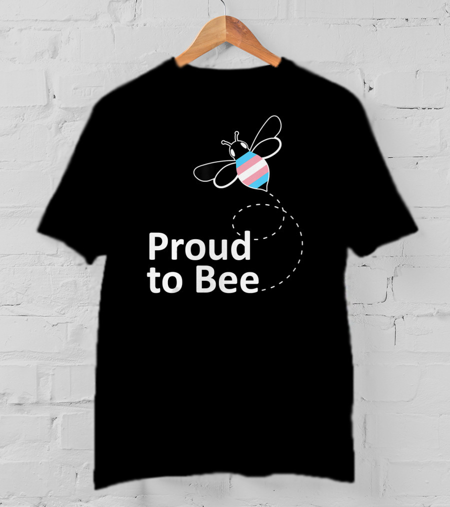 Proud To Bee Transgender Pride Stripes T-Shirt