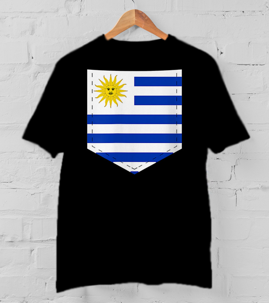 Uruguay Flag Emblem With Iconic Sun T-Shirt