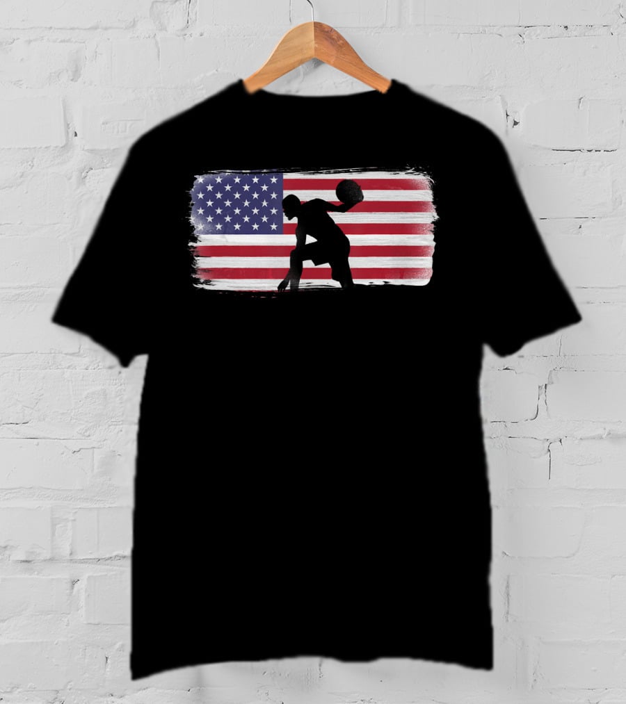 USA American Flag Basketball Player Perfect T-Shirt
