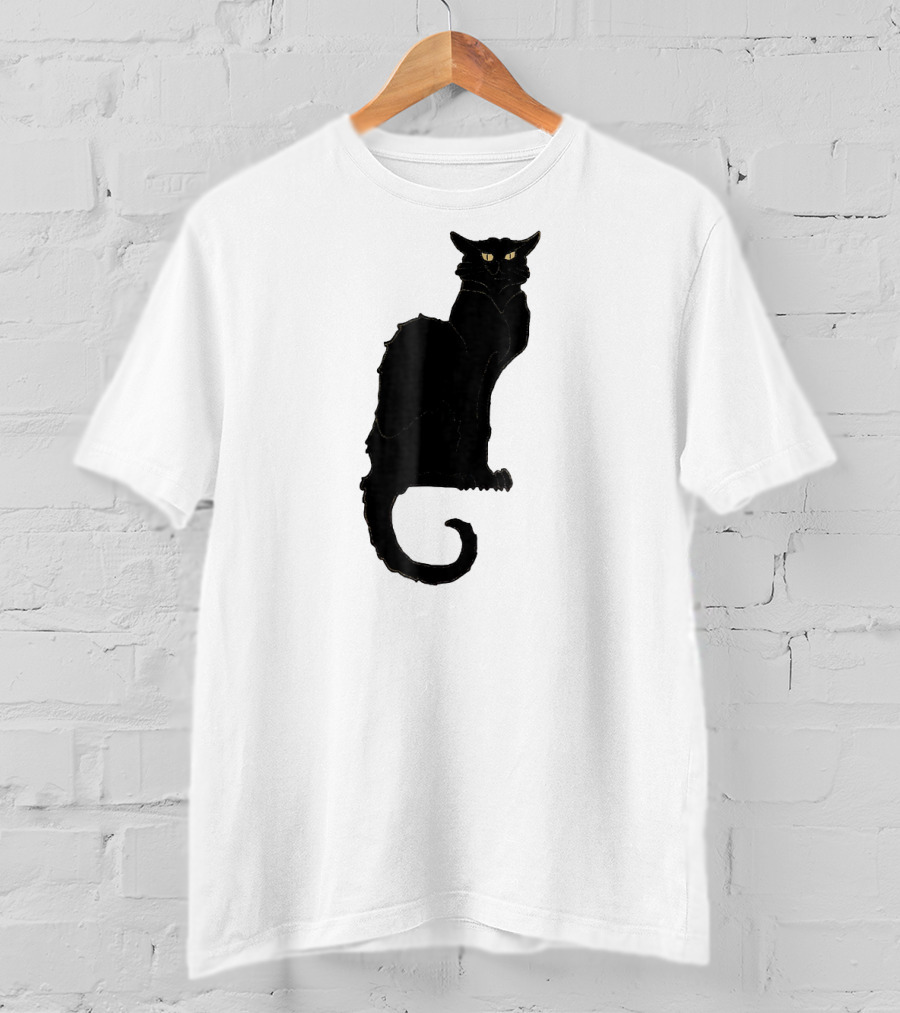 Ce Soir Chat Noir Bla Vintage Art Nouveau T-Shirt