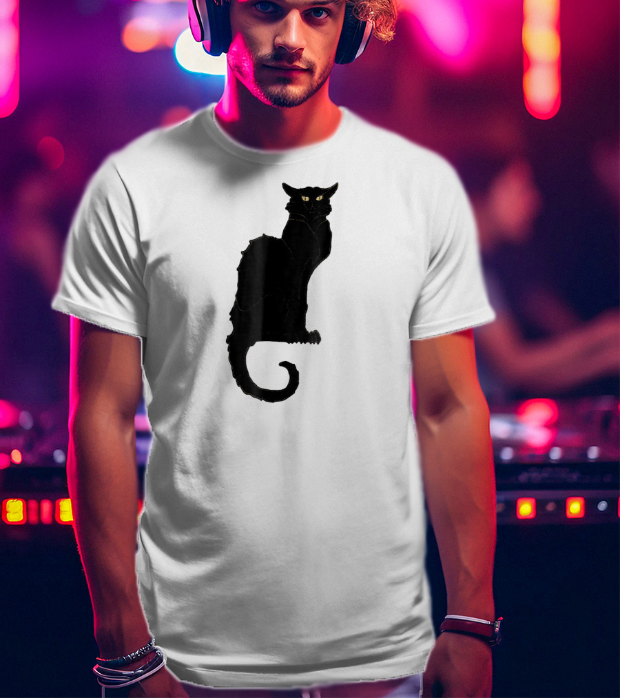 Ce Soir Chat Noir Bla Vintage Art Nouveau T-Shirt