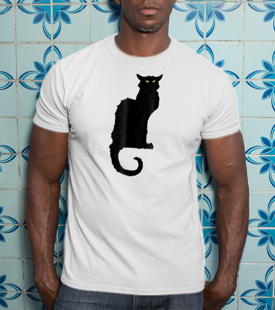 Ce Soir Chat Noir Bla Vintage Art Nouveau T-Shirt