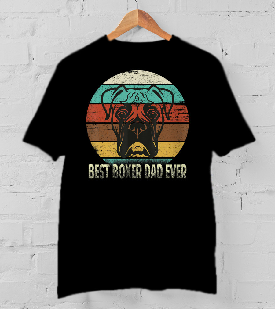 Best Boxer Dad Ever Vintage T-Shirt