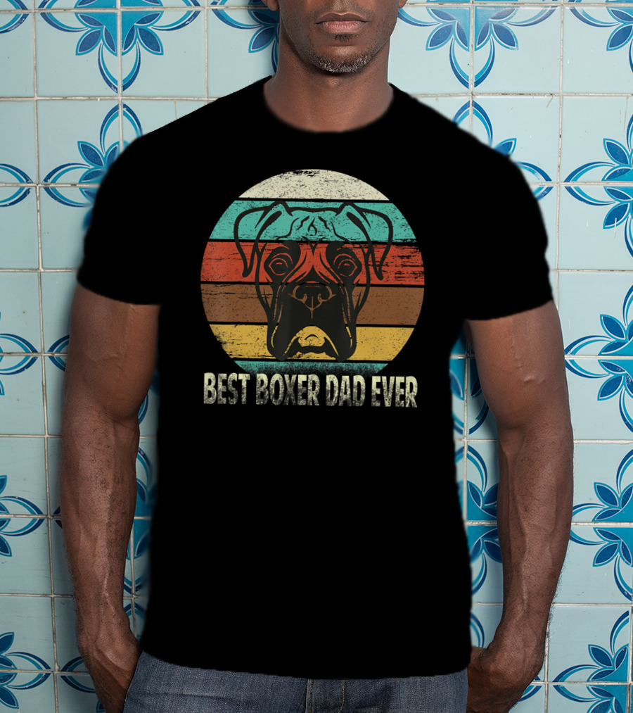 Best Boxer Dad Ever Vintage T-Shirt