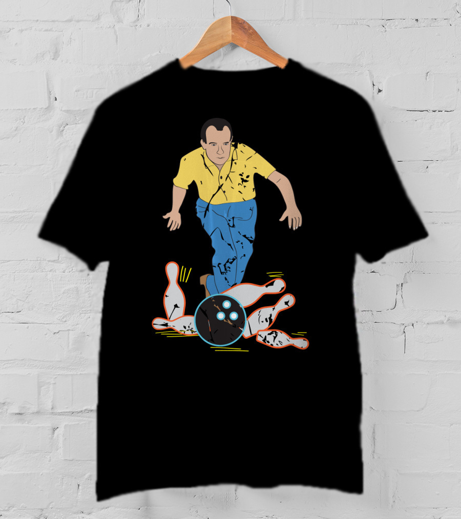 Vintage Bowling Strike Nixon Pin Action T-Shirt