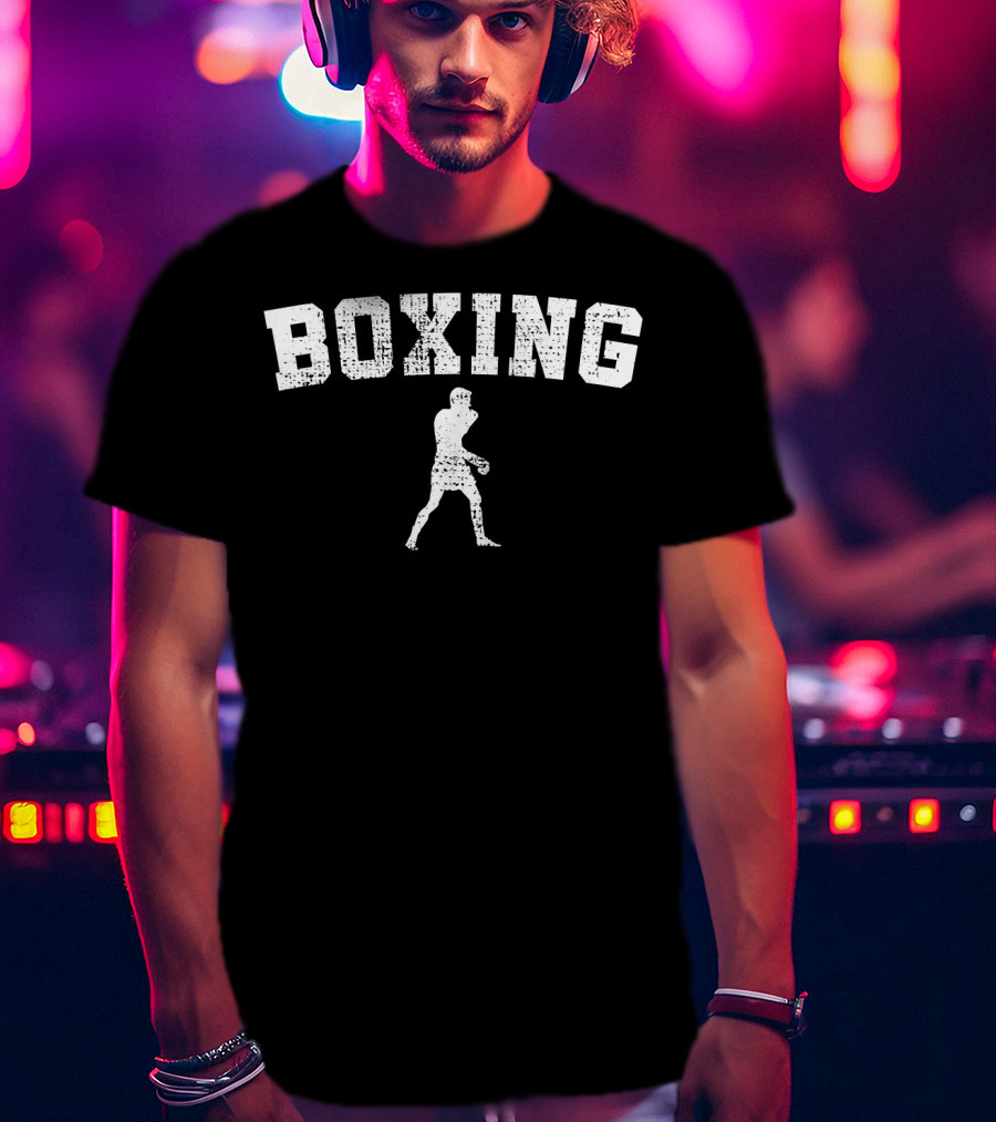 Boxing Vintage Boxer Boxing Club Silhouette Classic T-Shirt
