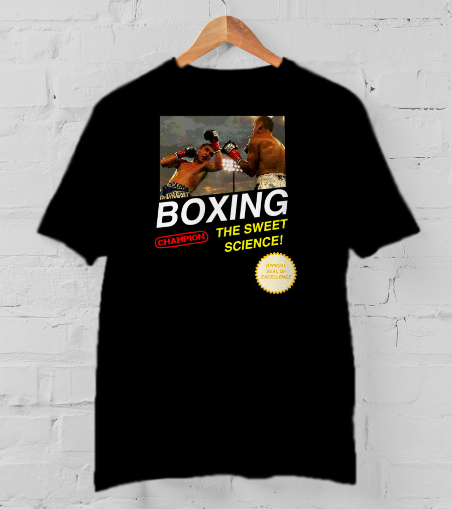 BOXING Champion The Sweet Science 8 Bit Video Game T-Shirt